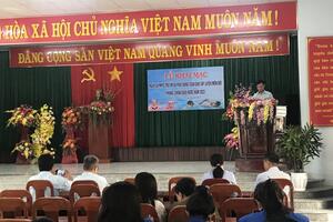 XÃ HÒA AN TỔ CHỨC LỄ KHAI MẠC HÈ, NGÀY OLYMPIC TRẺ EM VÀ PHÁT ĐỘNG TOÀN DÂN TẬP LUYỆN MÔN BƠI PHÒNG, CHỐNG ĐUỐI NƯỚC NĂM 2023