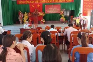 UBMTTQ VIỆT NAM XÃ HÒA AN TỔ CHỨC HỘI NGHỊ SƠ KẾT  6 THÁNG ĐẦU NĂM 2023