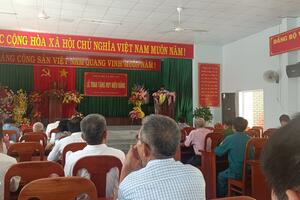 ĐẢNG ỦY XÃ HÒA AN TỔ CHỨC LỄ TRAO HUY HIỆU ĐẢNG CHO  ĐẢNG VIÊN TRÒN 30, 40, 50 VÀ 70 NĂM TUỔI ĐẢNG
