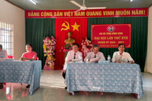 Chi bộ thôn Đông Bình, xã Hòa An tổ chức Đại hội nhiệm kỳ 2025 - 2027